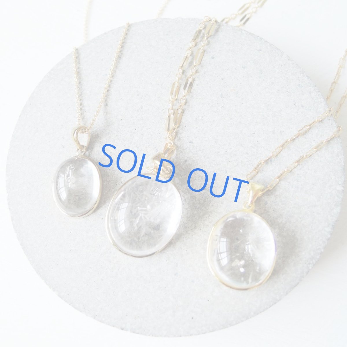 画像9: 【1点もの・C】希少石！水入り水晶（クリスタル）虹入り　ペンダントネックレス　14KGFネックレス50cm (9)