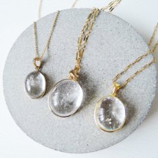 画像9: 【1点もの・C】希少石！水入り水晶（クリスタル）虹入り　ペンダントネックレス　14KGFネックレス50cm (9)