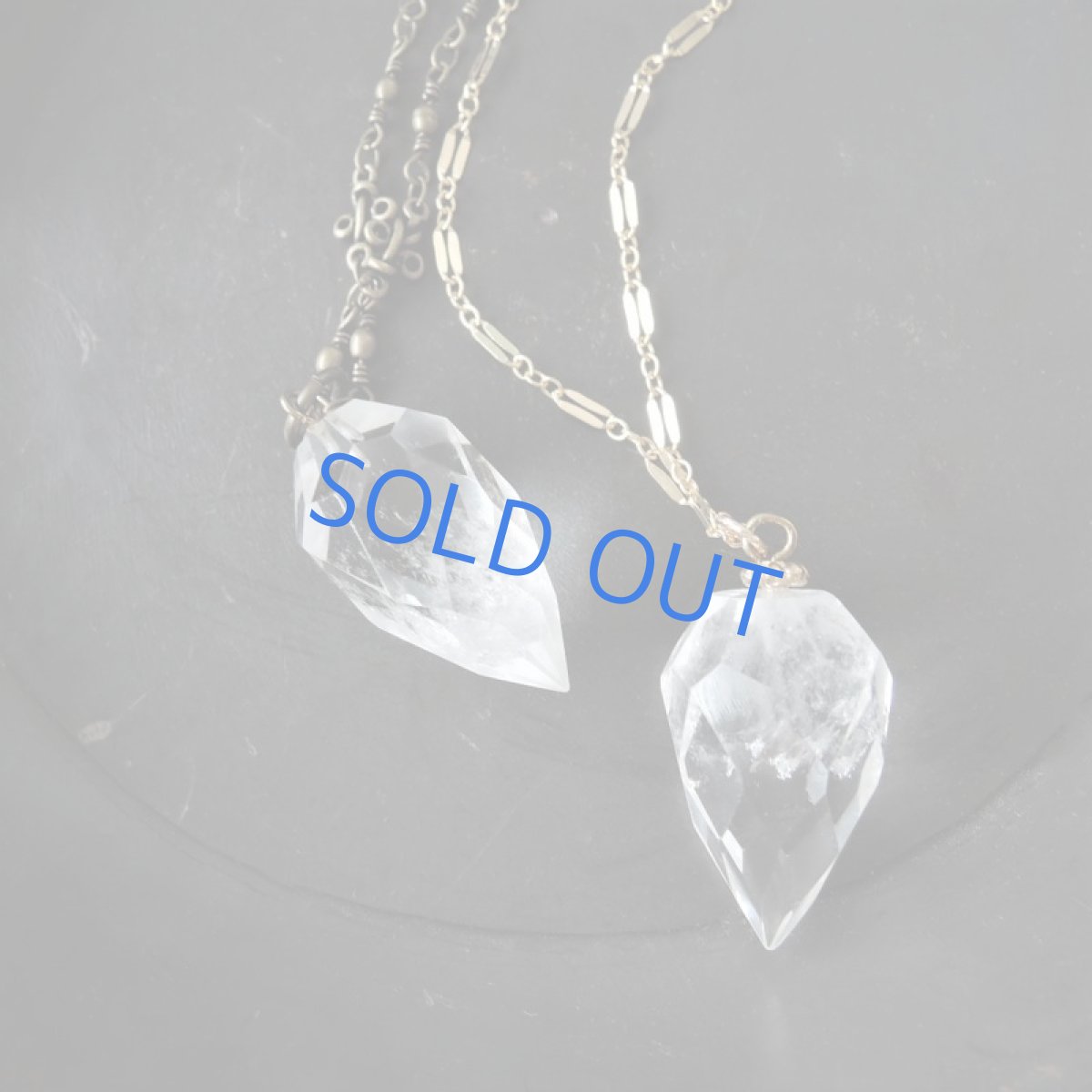 画像5: 【1点もの・アンティークゴールド】希少石!大粒 ヒマラヤンクリスタル ペンデュラム  真鍮デザインネックレス50cm (5)