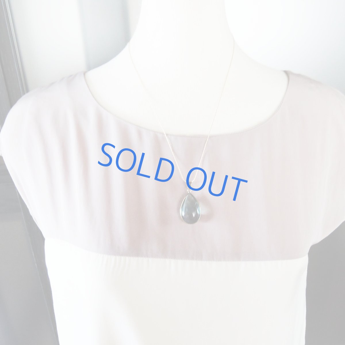 画像6: 【1点もの・B】レア!大粒 マルチカラーフローライト スムース滴型 ネックレス 14KGFネックレス50cm (6)