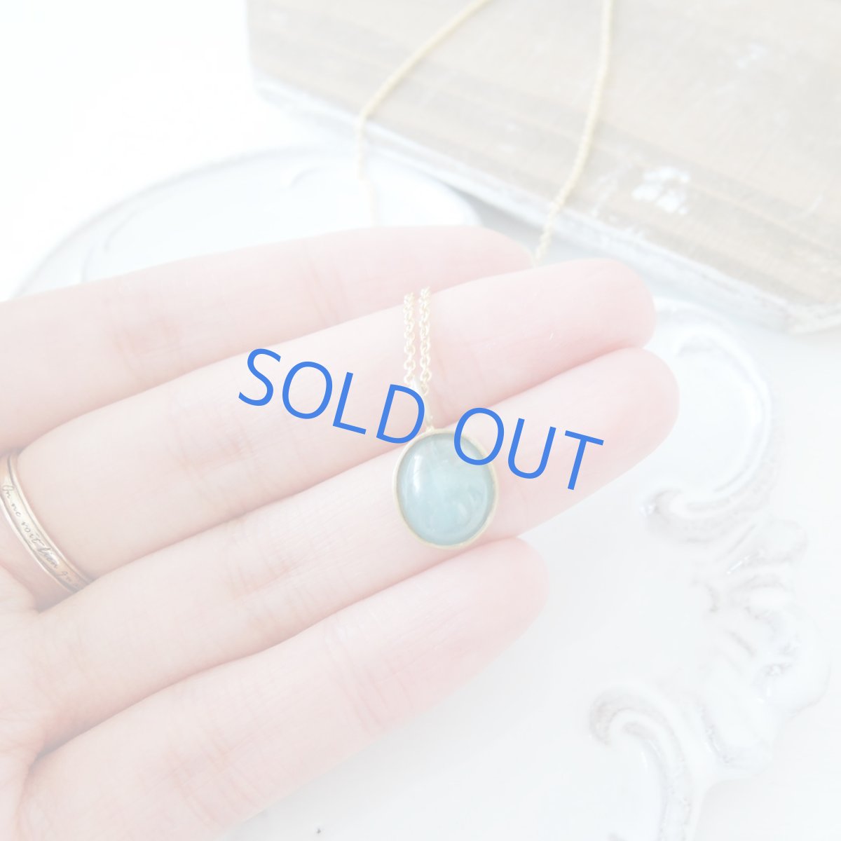 画像5: 【1点もの・C】世界十指の希少石 AAA グランディディエライト オーバルフレーム 14KGFネックレス40cm (5)