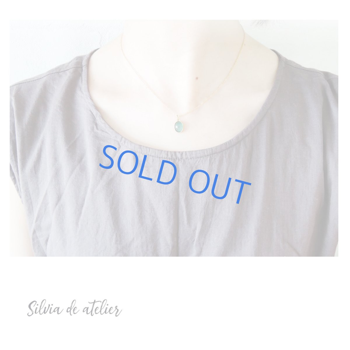 画像7: 【1点もの・E】世界十指の希少石　AAA　グランディディエライト　オーバルフレーム　14KGFネックレス40cm (7)