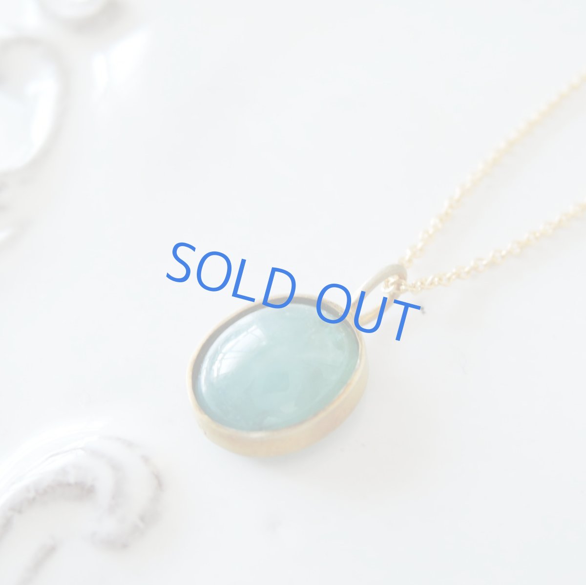 画像3: 【1点もの・C】世界十指の希少石 AAA グランディディエライト オーバルフレーム 14KGFネックレス40cm (3)