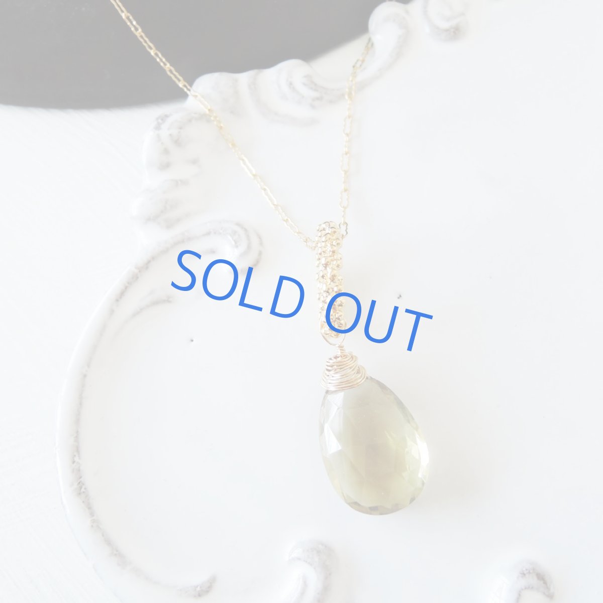 画像5: 【1点もの・アニバーサリー12th】大粒レモンクォーツ×スモーキークォーツ ペアシェイプ 14kgfネックレス50cm (5)