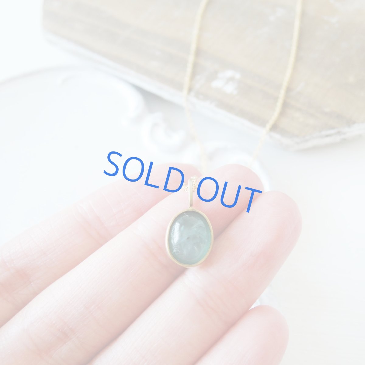 画像5: 【1点もの・E】世界十指の希少石　AAA　グランディディエライト　オーバルフレーム　14KGFネックレス40cm (5)