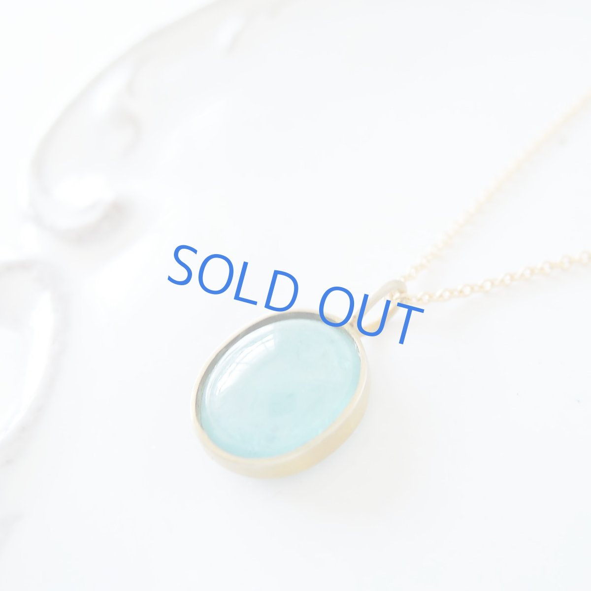 画像4: 【1点もの・A】世界十指の希少石　AAA　グランディディエライト　オーバルフレーム　14KGFネックレス40cm (4)