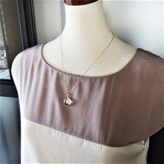 画像5: 【1点もの・A】希少石！水入り水晶（クリスタル）　ペンダントネックレス　14KGFネックレス50cm (5)