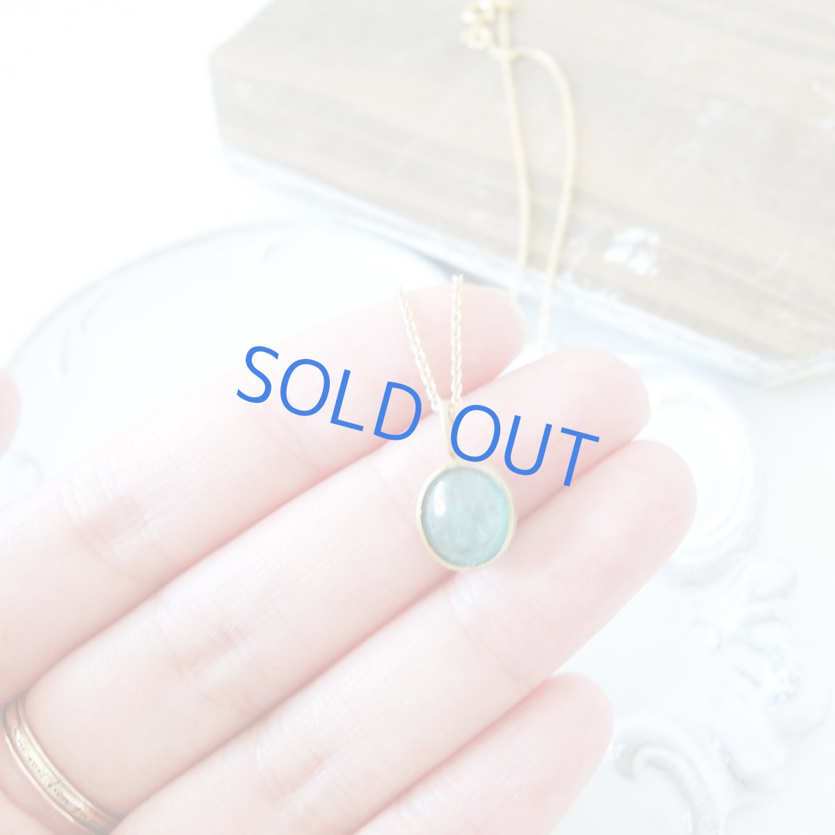 画像4: 【1点もの・D】世界十指の希少石　AAA　グランディディエライト　オーバルフレーム　14KGFネックレス40cm (4)