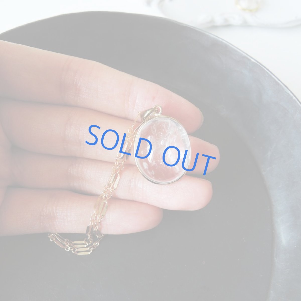 画像4: 【1点もの・C】希少石！水入り水晶（クリスタル）虹入り　ペンダントネックレス　14KGFネックレス50cm (4)