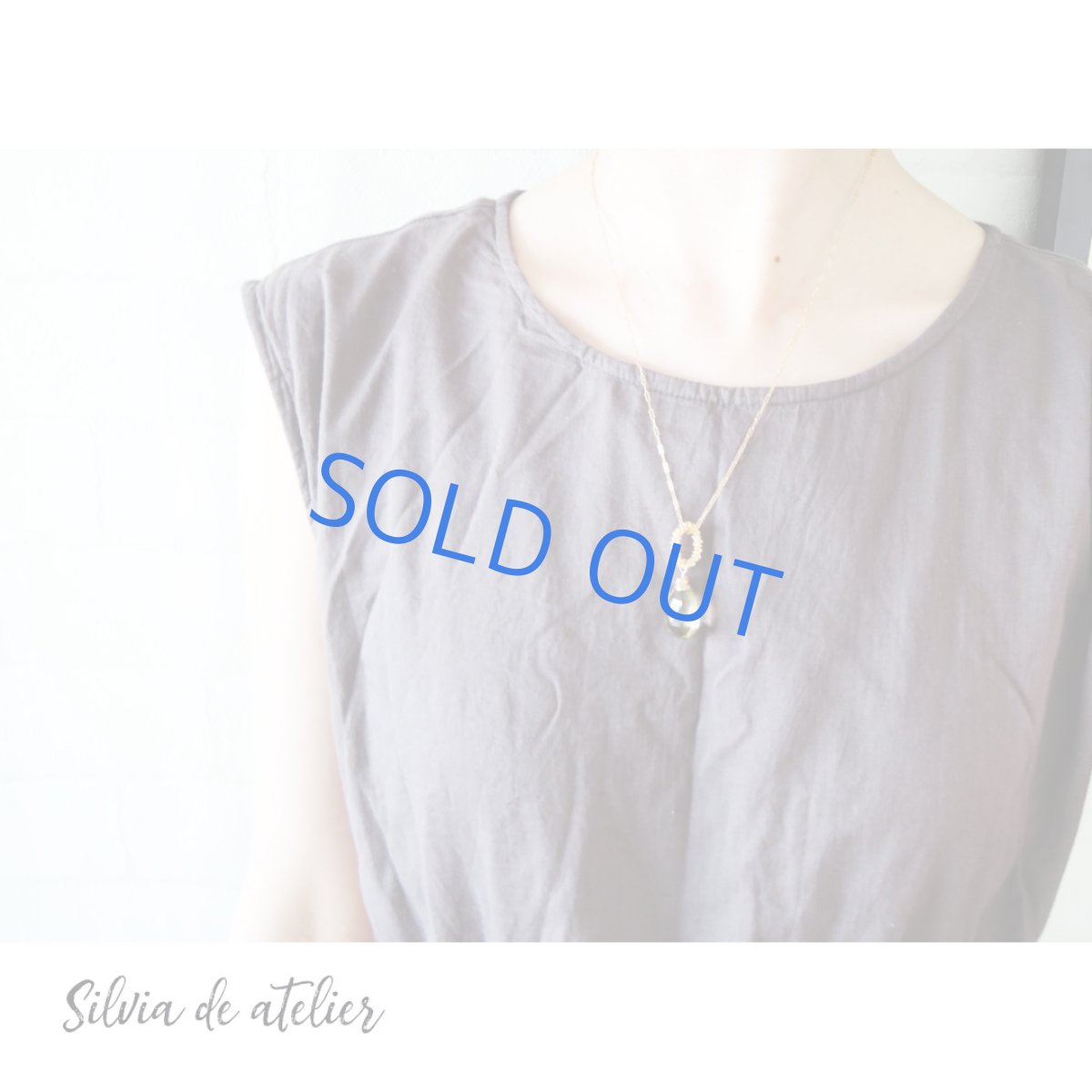 画像6: 【1点もの・アニバーサリー12th】大粒レモンクォーツ×スモーキークォーツ ペアシェイプ 14kgfネックレス50cm (6)