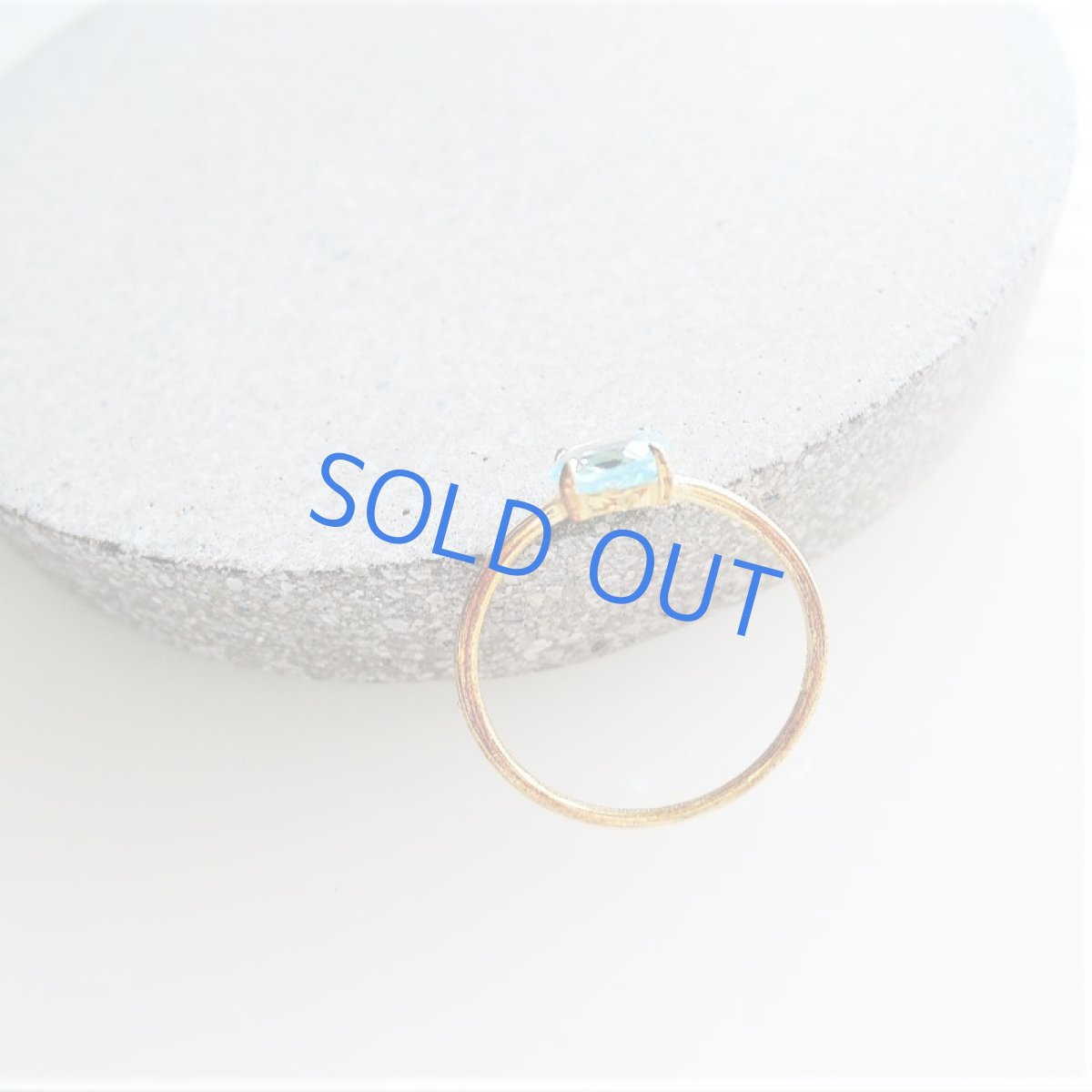 画像3: 【1点もの・アニバーサリー】13号 スイスブルートパーズ ゴールドリング (3)