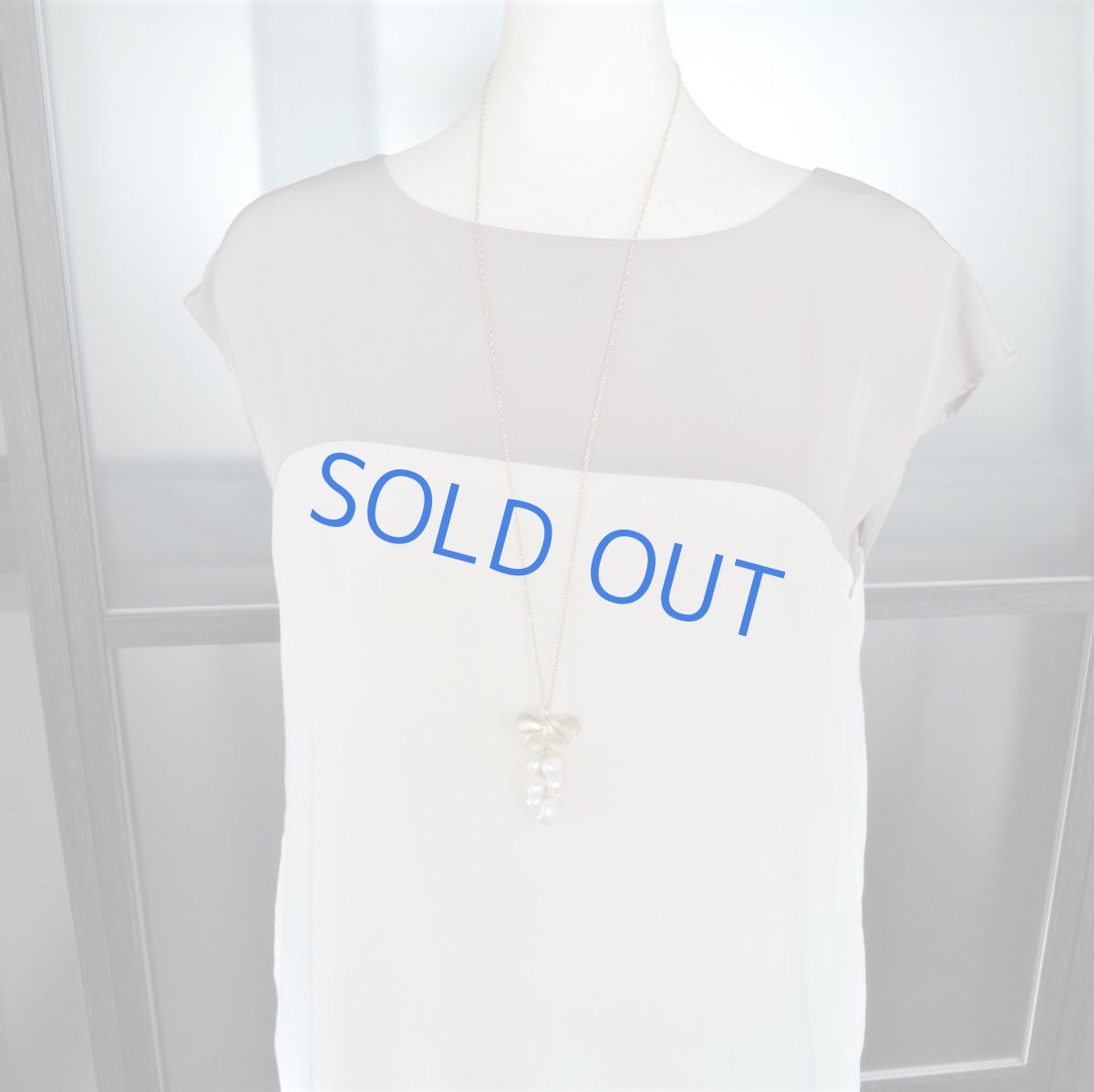 画像6: 【1点もの・アニバーサリー】淡水パールタッセル ゴールドメッキチェーンロングネックレス85cm (6)