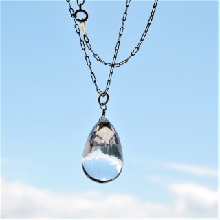 『桃季』ピンクアクアマリン.モルガナイトのマクラメペンダントネックレス 桃季』ピンクアクアマリン.モルガナイトのマクラメペンダント