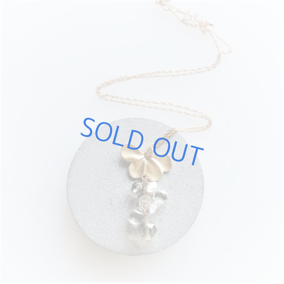 画像2: 【1点もの・アニバーサリー】天然石ミックス ゴールドメッキチェーンロングネックレス70cm (2)