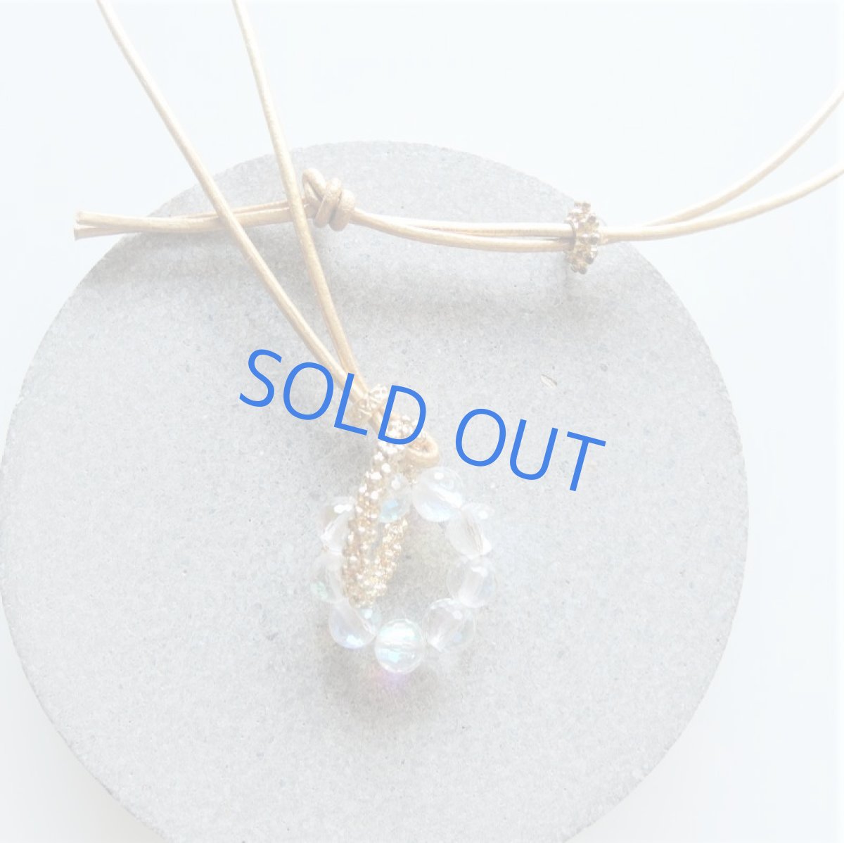 画像5: 【1点もの・アニバーサリー】ミスティッククォーツリング ゴールド革コード80cm (5)