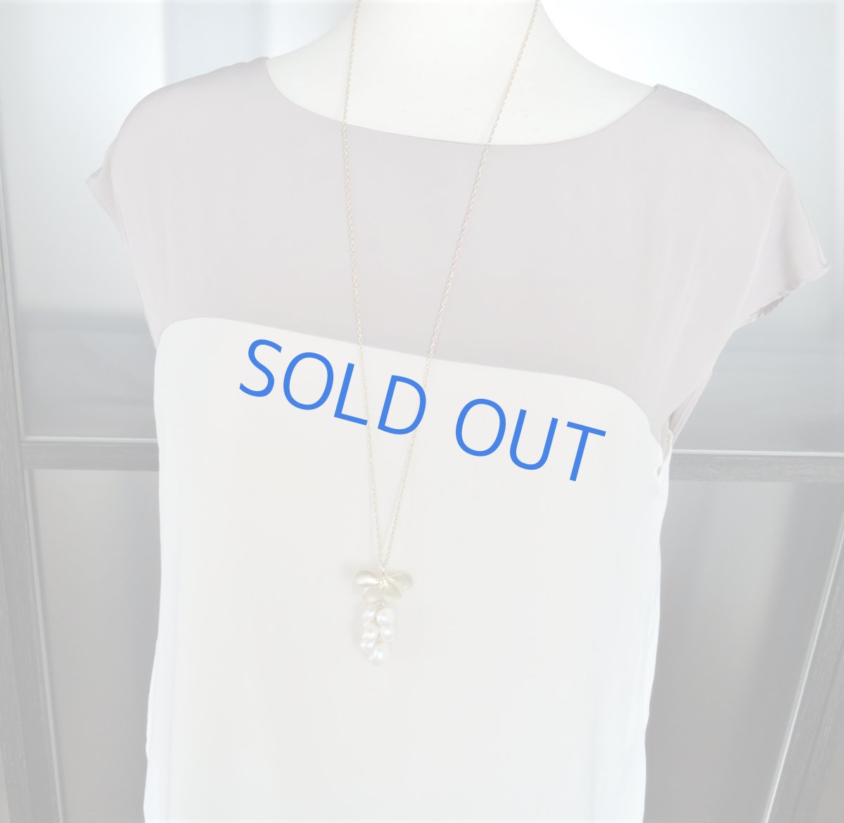 画像5: 【1点もの・アニバーサリー】淡水パールタッセル ゴールドメッキチェーンロングネックレス85cm (5)