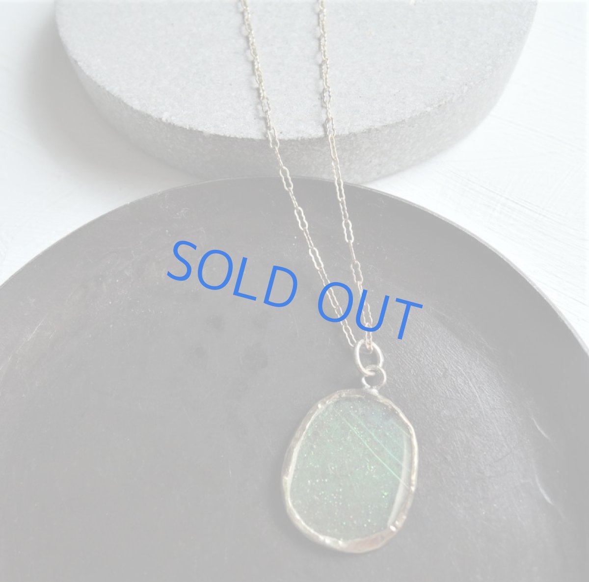 画像3: 【1点もの・A】希少！　古代ローマングラス　フレームペンダント　14kgf約50cmチェーンネックレス (3)