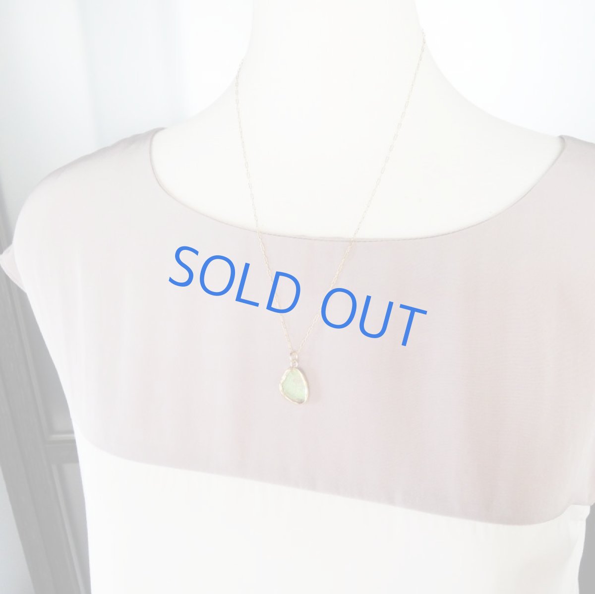 画像6: 【1点もの・B】希少! 古代ローマングラス フレームペンダント 14kgf約50cmチェーンネックレス (6)