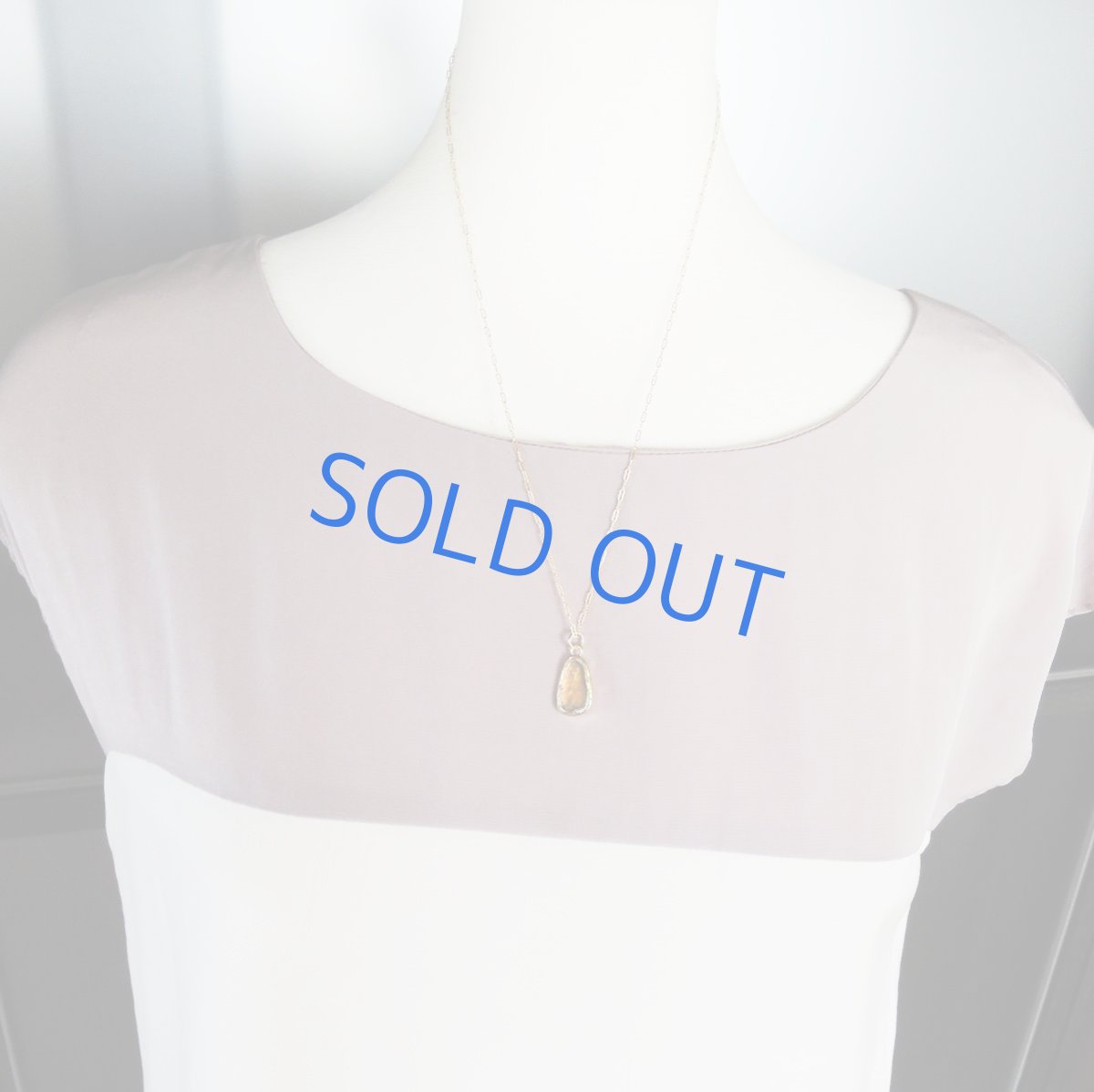 画像9: 【1点もの・C】希少！　古代ローマングラス　フレームペンダント　14kgf約50cmチェーンネックレス (9)