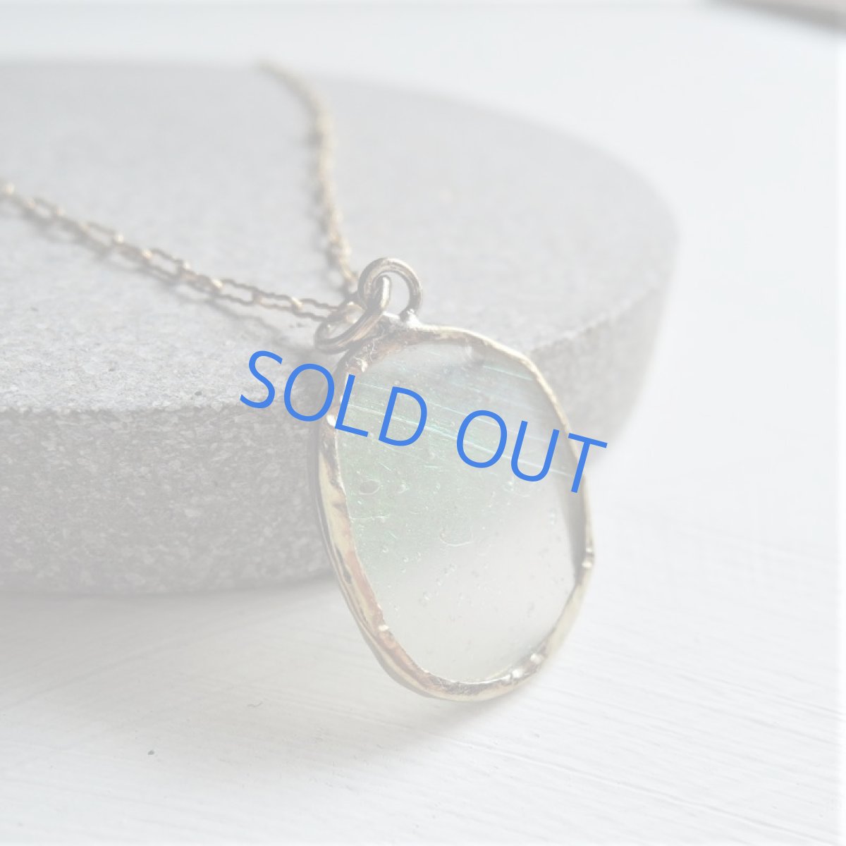 画像4: 【1点もの・A】希少！　古代ローマングラス　フレームペンダント　14kgf約50cmチェーンネックレス (4)