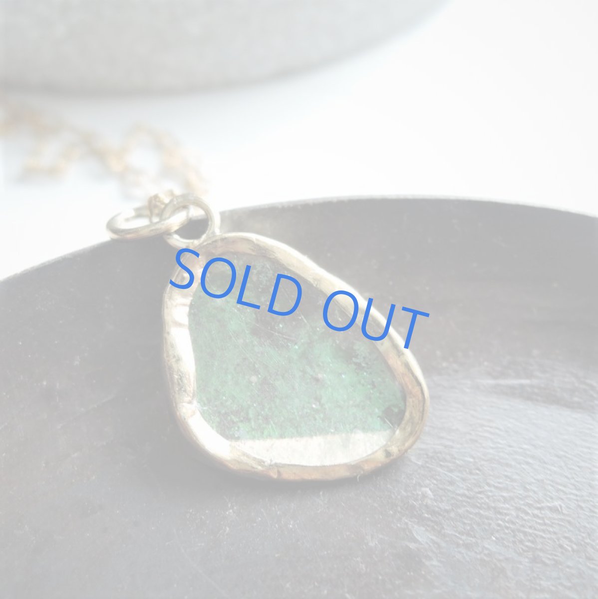 画像5: 【1点もの・B】希少! 古代ローマングラス フレームペンダント 14kgf約50cmチェーンネックレス (5)