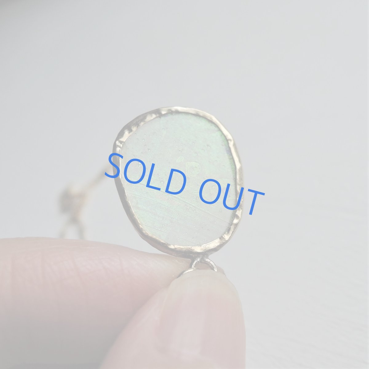 画像2: 【1点もの・A】希少！　古代ローマングラス　フレームペンダント　14kgf約50cmチェーンネックレス (2)