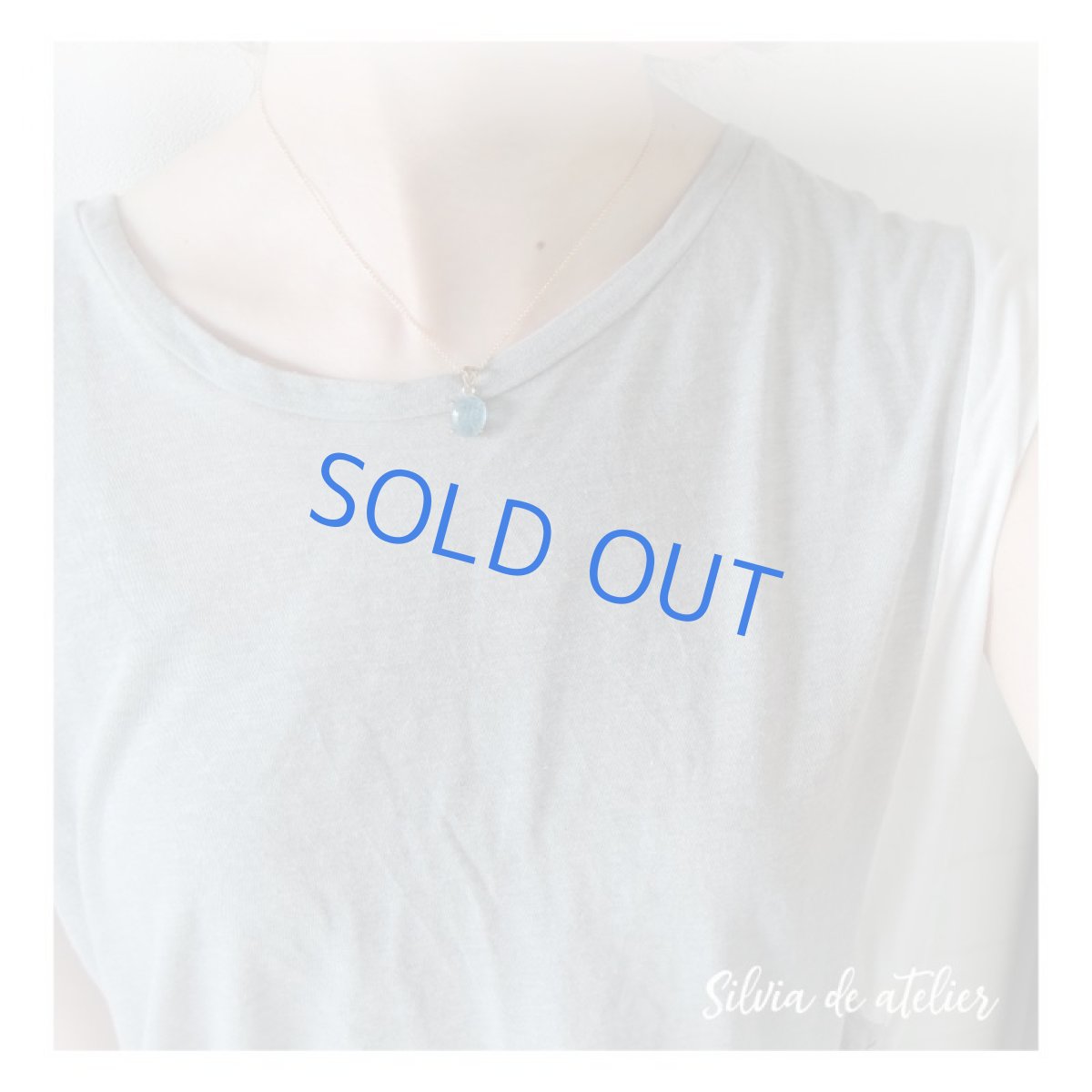 画像7: 【1点もの・A】サンタマリアアクアマリン カボションペンダント 14kgfネックレス40cm (7)