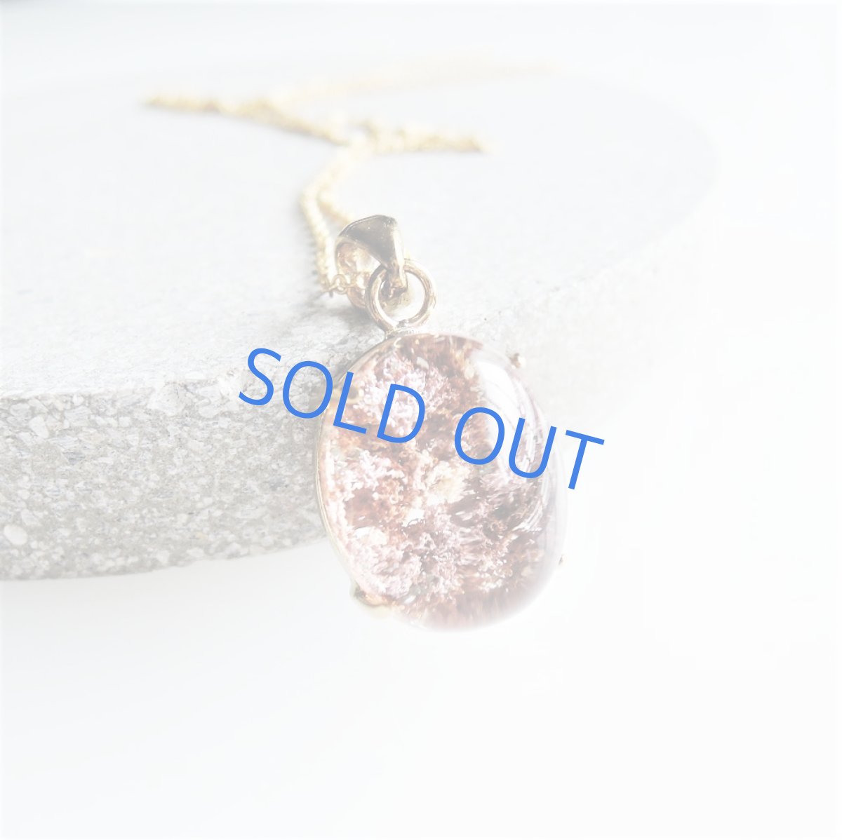 画像4: 【1点もの・C】赤サンゴ風　ガーデンクォーツ　14kgf約50cmネックレス  (4)