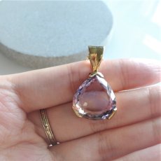 画像4: 【1点もの・C】超大粒！宝石質　AAAA　ボリビア産非加熱　アメトリン　14kgfネックレス50cm (4)