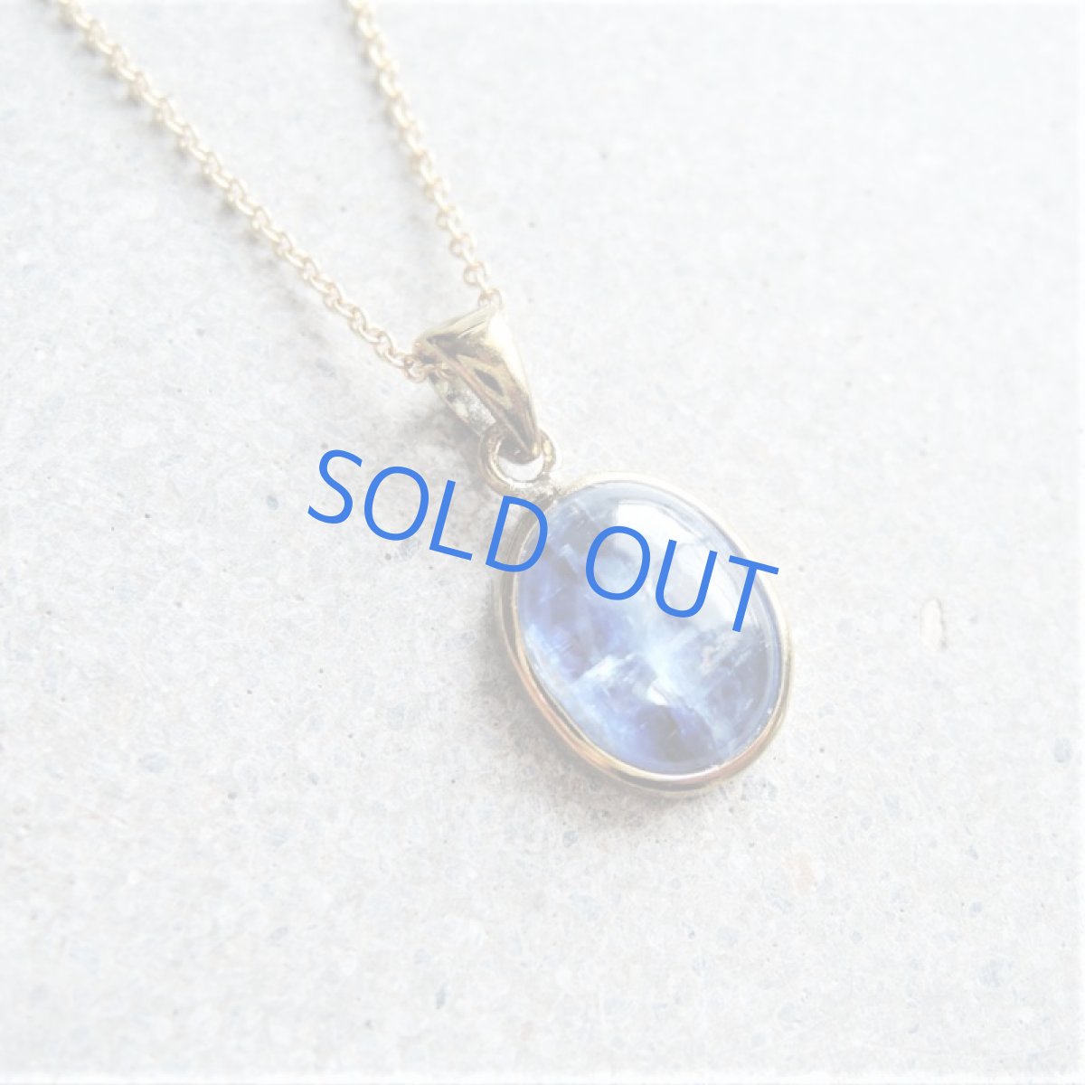 画像6: 【訳ありクラック・残り1】チベット産カイヤナイト　フレーム　サージカルステンレス約40cmネックレス  (6)