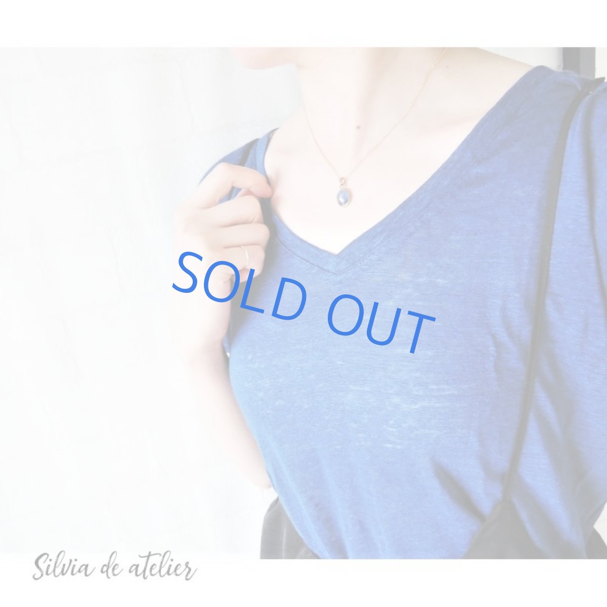 画像10: 【訳ありクラック・残り1】チベット産カイヤナイト　フレーム　サージカルステンレス約40cmネックレス  (10)