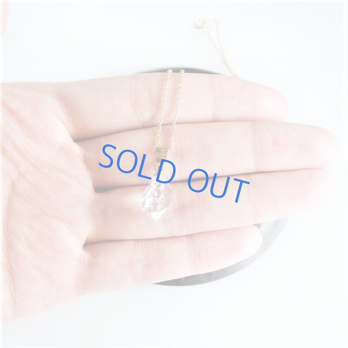 画像5: 【残り2・WEB限定・訳あり】AAA大粒のきらめき！　NYハーキマーダイヤモンド　クォーツ　結晶ネックレス　約40cm　サージカルステンレスネックレス (5)