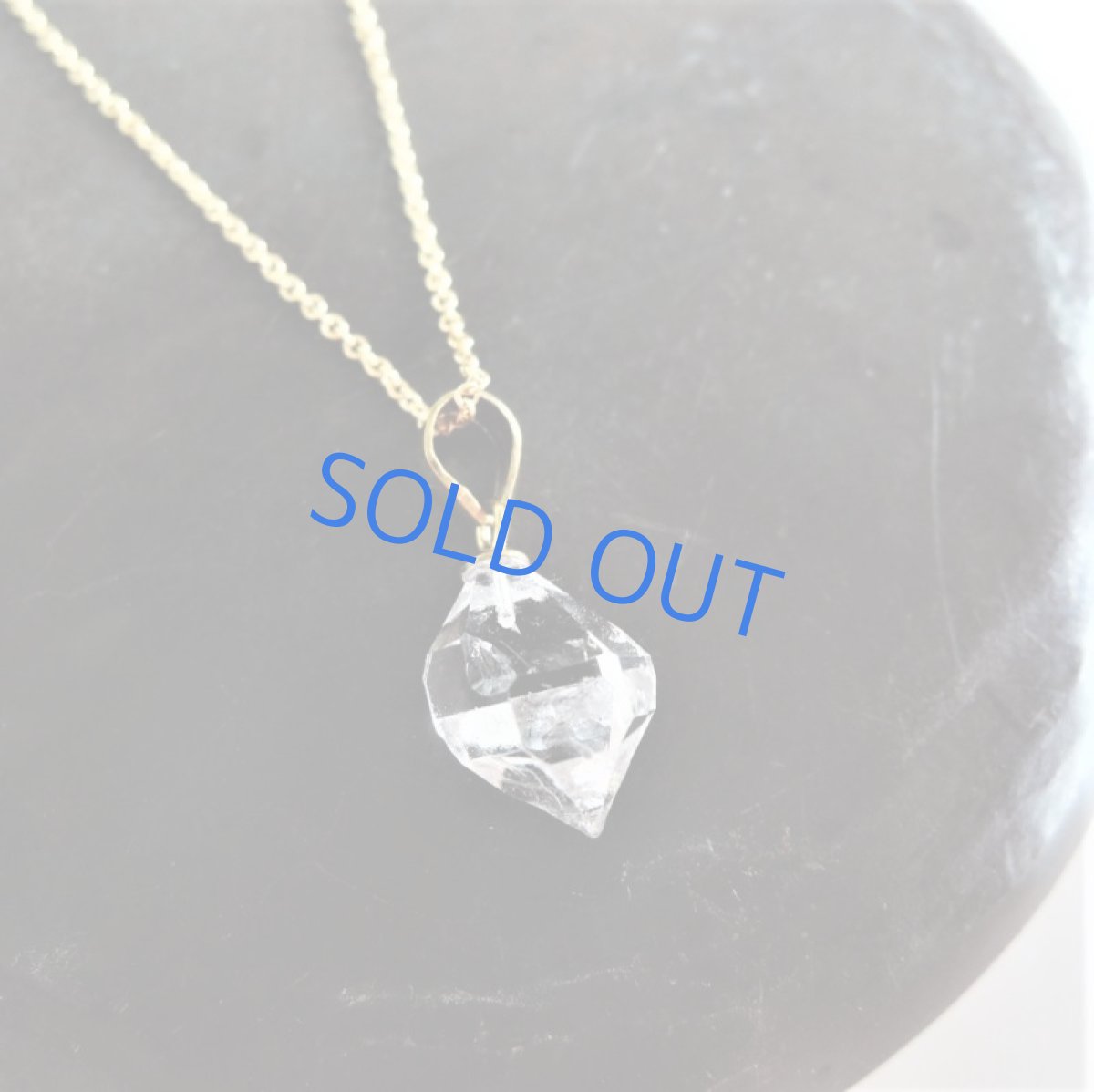 画像7: 【残り2・WEB限定・訳あり】AAA大粒のきらめき！　NYハーキマーダイヤモンド　クォーツ　結晶ネックレス　約40cm　サージカルステンレスネックレス (7)