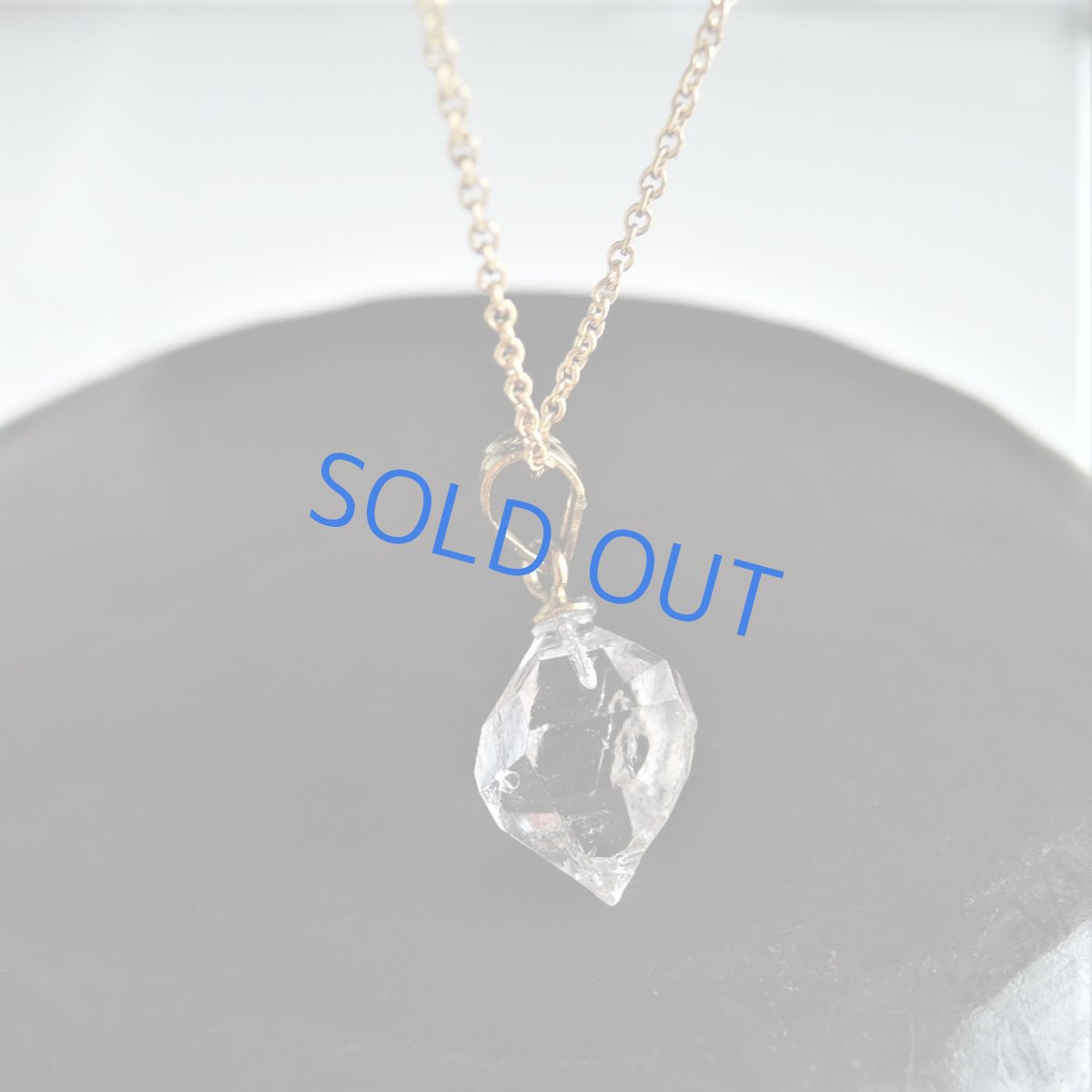 画像6: 【残り2・WEB限定・訳あり】AAA大粒のきらめき！　NYハーキマーダイヤモンド　クォーツ　結晶ネックレス　約40cm　サージカルステンレスネックレス (6)