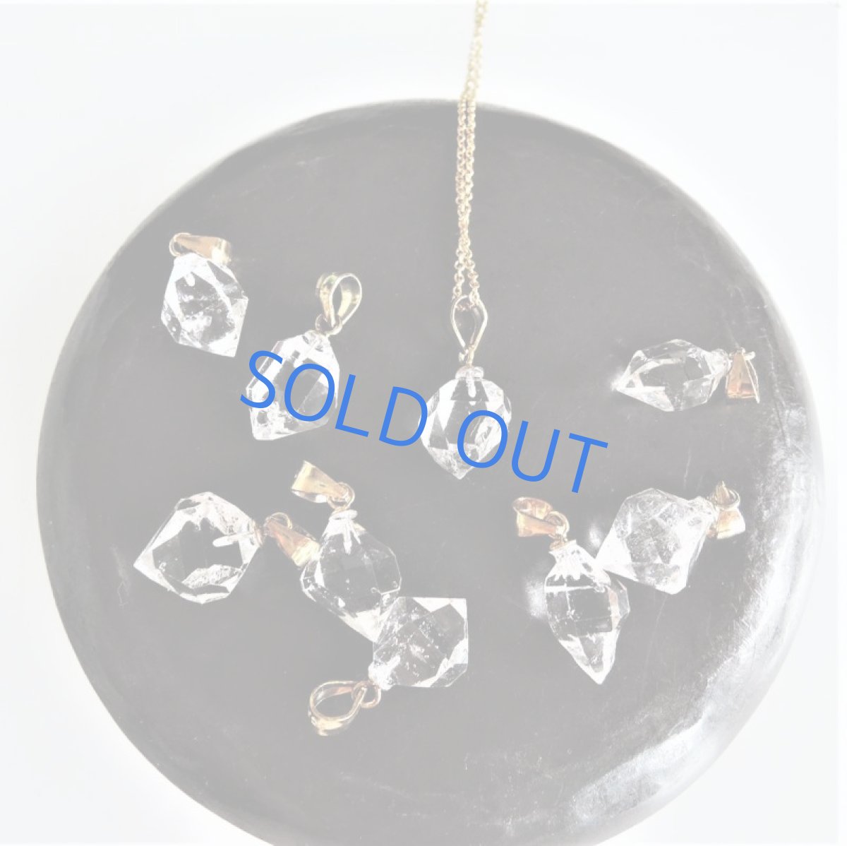 画像2: 【残り2・WEB限定・訳あり】AAA大粒のきらめき！　NYハーキマーダイヤモンド　クォーツ　結晶ネックレス　約40cm　サージカルステンレスネックレス (2)