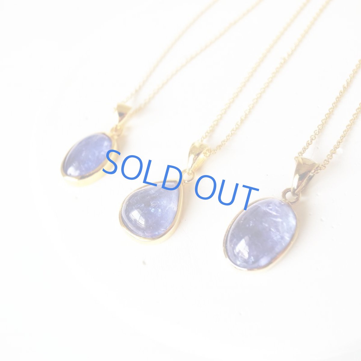 画像7: 【限定1・Bオーバル】AAA　タンザナイト　カボション　ペンダント　約40cm　14kgfネックレス (7)