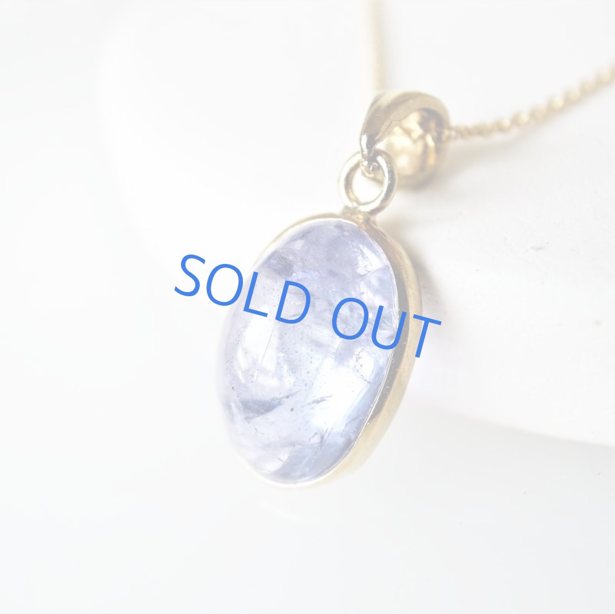 画像3: 【限定1・Aオーバル】AAA　タンザナイト　カボション　ペンダント　約40cm　14kgfネックレス (3)