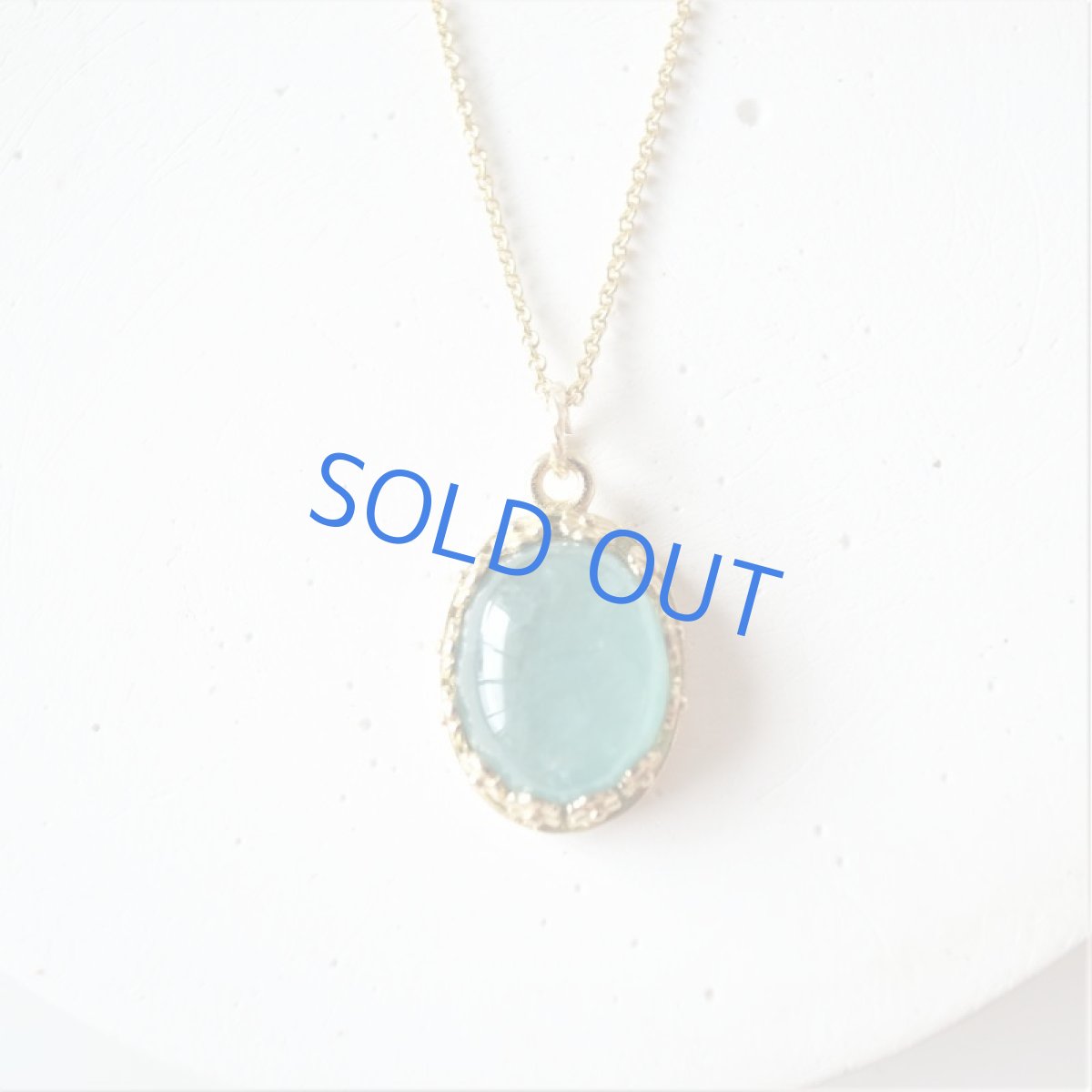 画像5: 【残り1・Lサイズ】世界十指の希少石　グランディディエライト　カボション　フラワー　サージカルステンレス40cmネックレス (5)