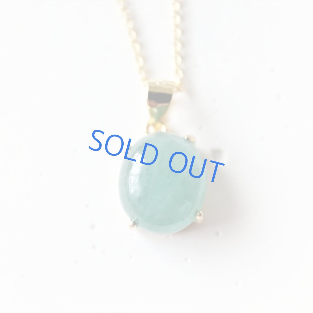 画像2: 【訳あり・残り1・Sサイズ】世界十指の希少石 グランディディエライト カボション サージカルステンレス40cmネックレス (2)