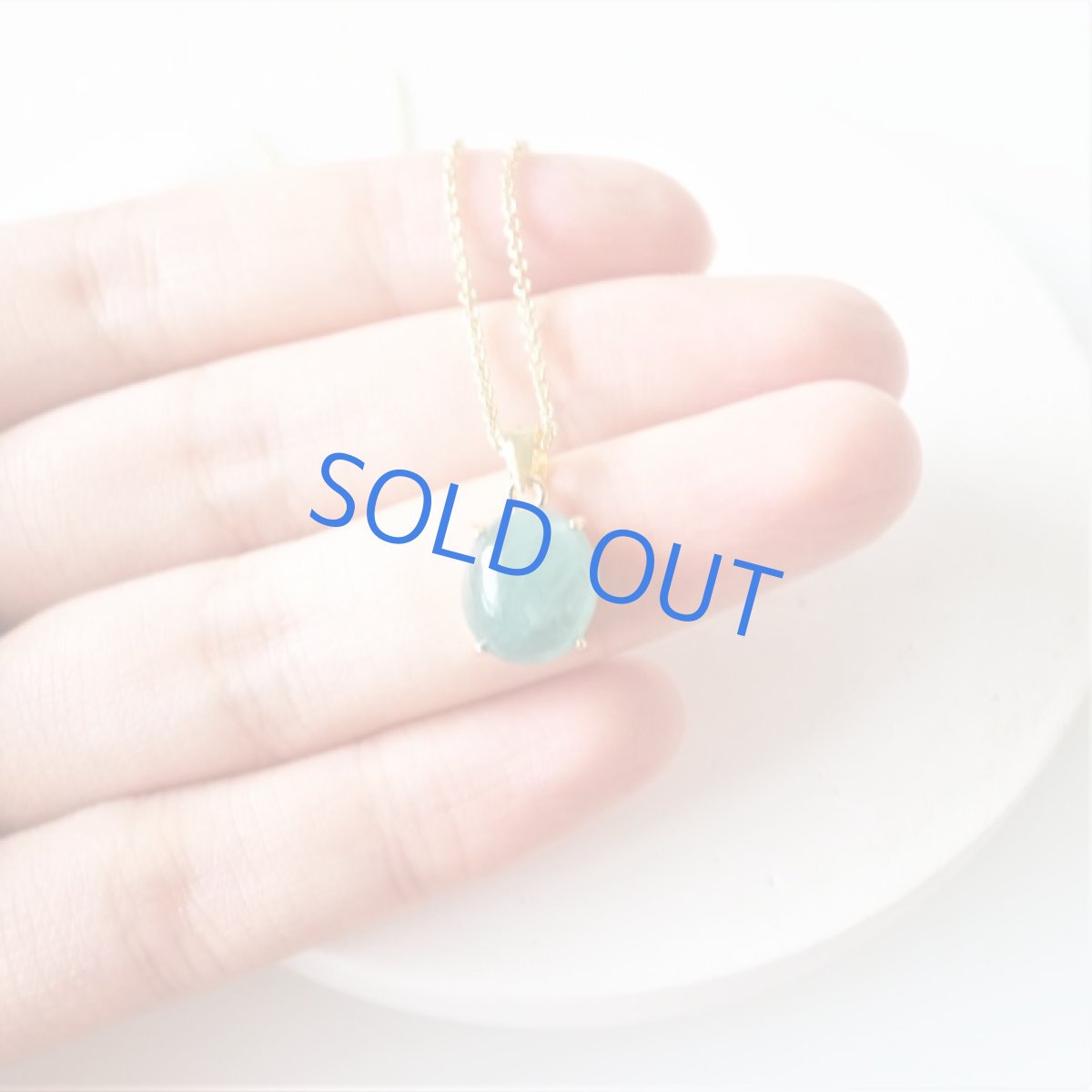 画像3: 【訳あり・残り1・Sサイズ】世界十指の希少石 グランディディエライト カボション サージカルステンレス40cmネックレス (3)