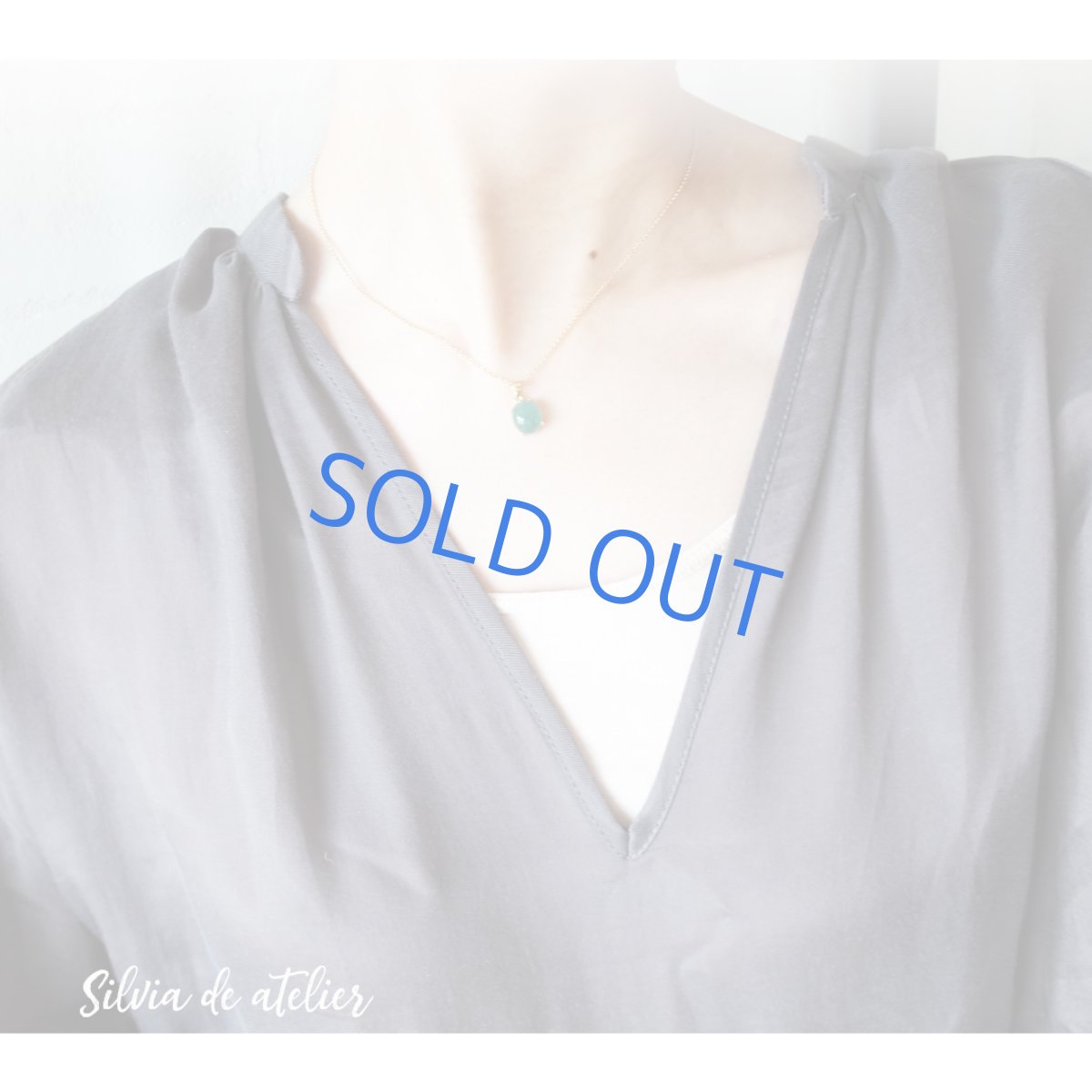 画像7: 【訳あり・残り1・Sサイズ】世界十指の希少石 グランディディエライト カボション サージカルステンレス40cmネックレス (7)