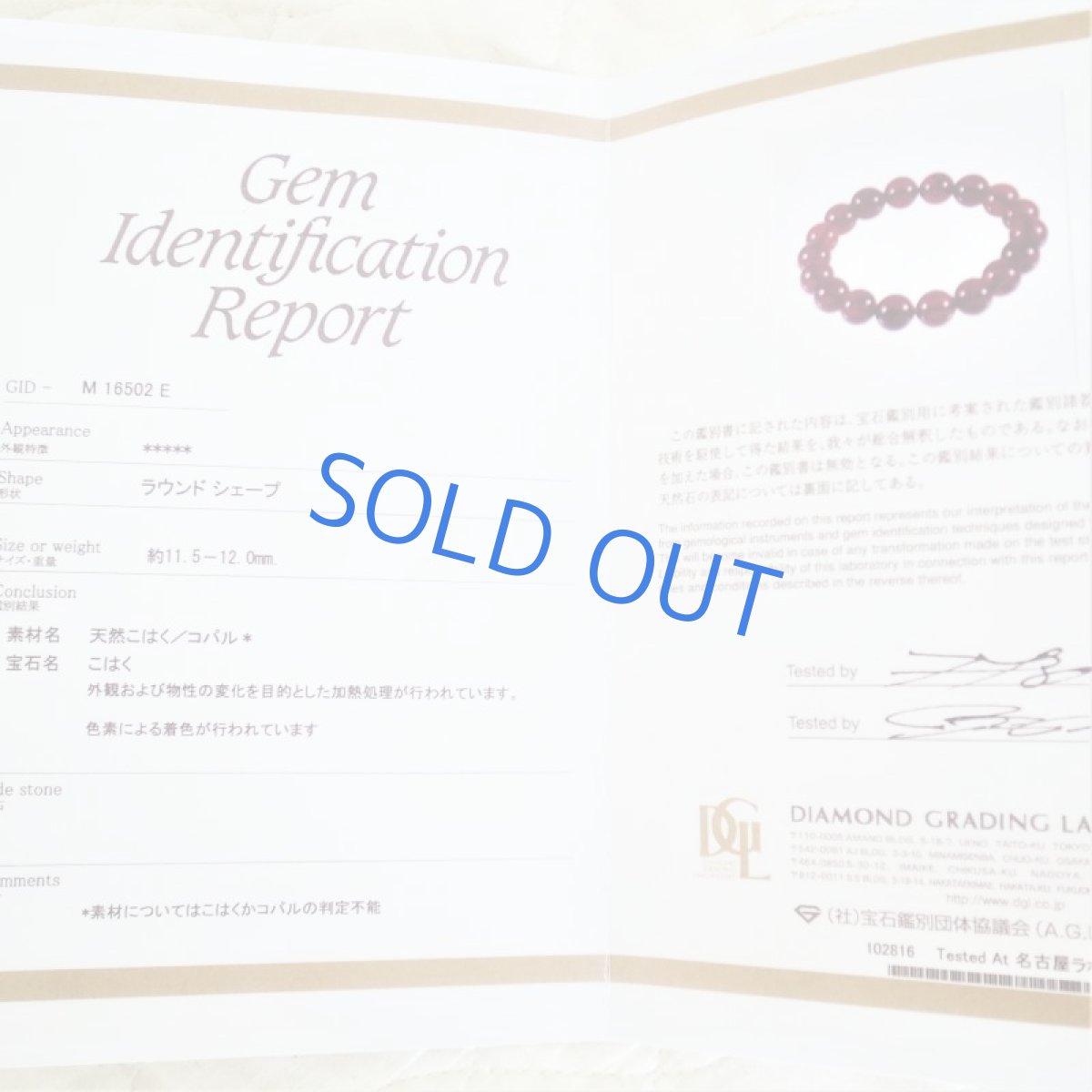 画像7: 【残り1・木の実風】４Aランク　リトアニア　レッドアンバー14mm玉　約50cm　14kgfネックレス (7)