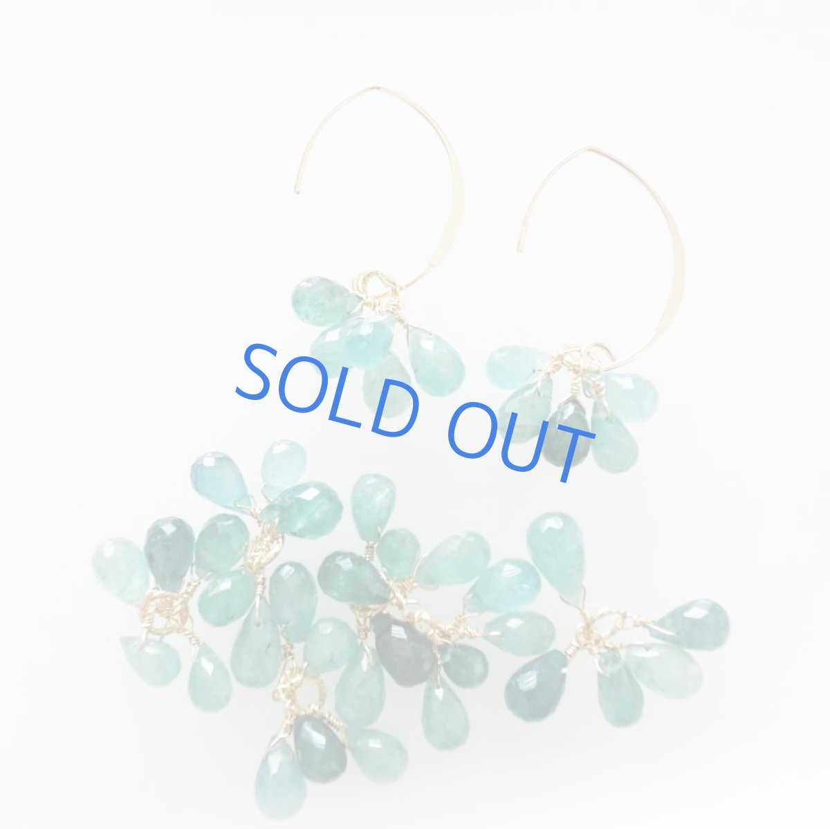 画像4: 【イヤリング変更可】世界十指の希少石　グランディディエライト　トーンMIX　14KGFアーモンドフックピアス (4)