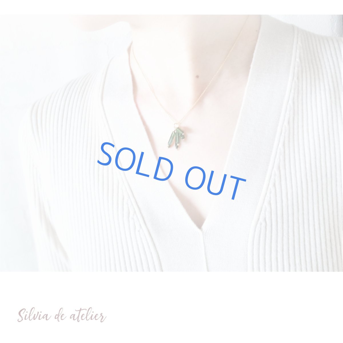 画像7: 【在庫僅少】グリーントルマリン　結晶チューブ　14kgfネックレス (7)