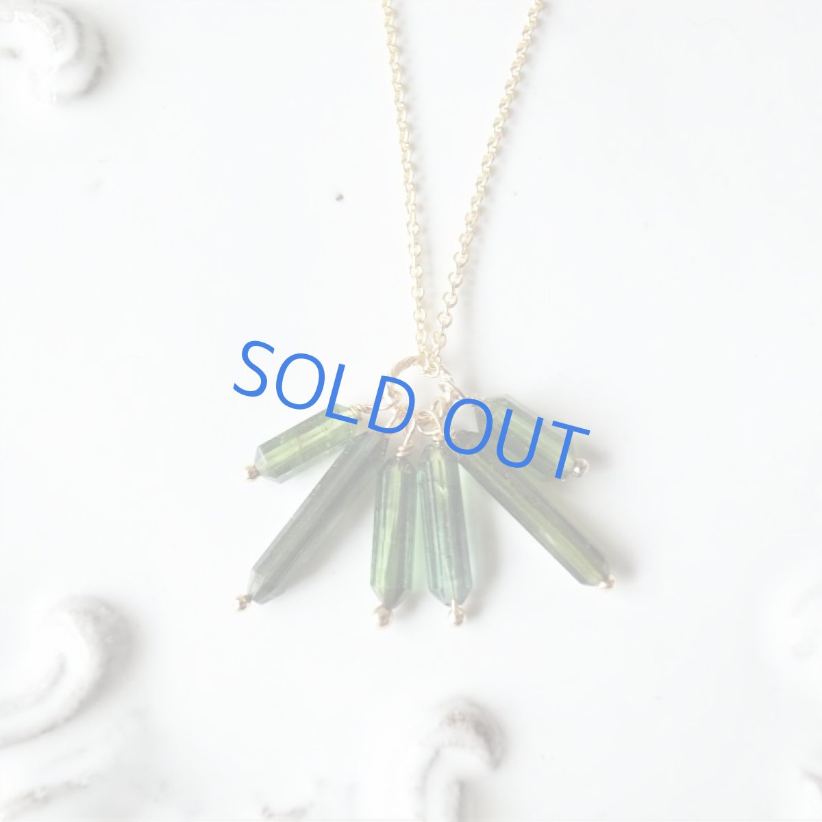 画像3: 【在庫僅少】グリーントルマリン　結晶チューブ　14kgfネックレス (3)