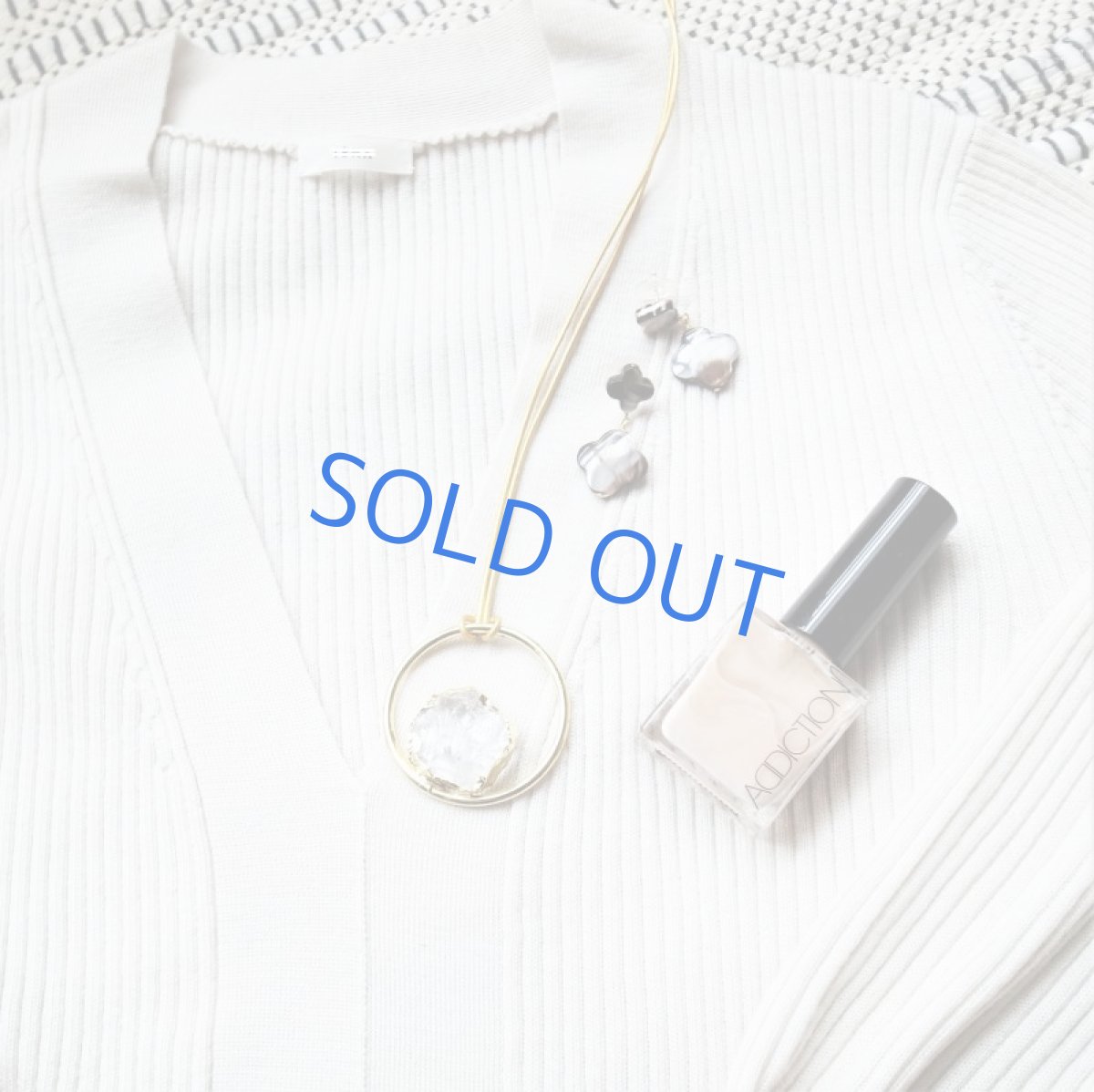 画像9: 半額SALE【残り2・コードSLECT】クリスタル　ラフロック　ゴールデンサークル　革コードネックレス約85cm (9)