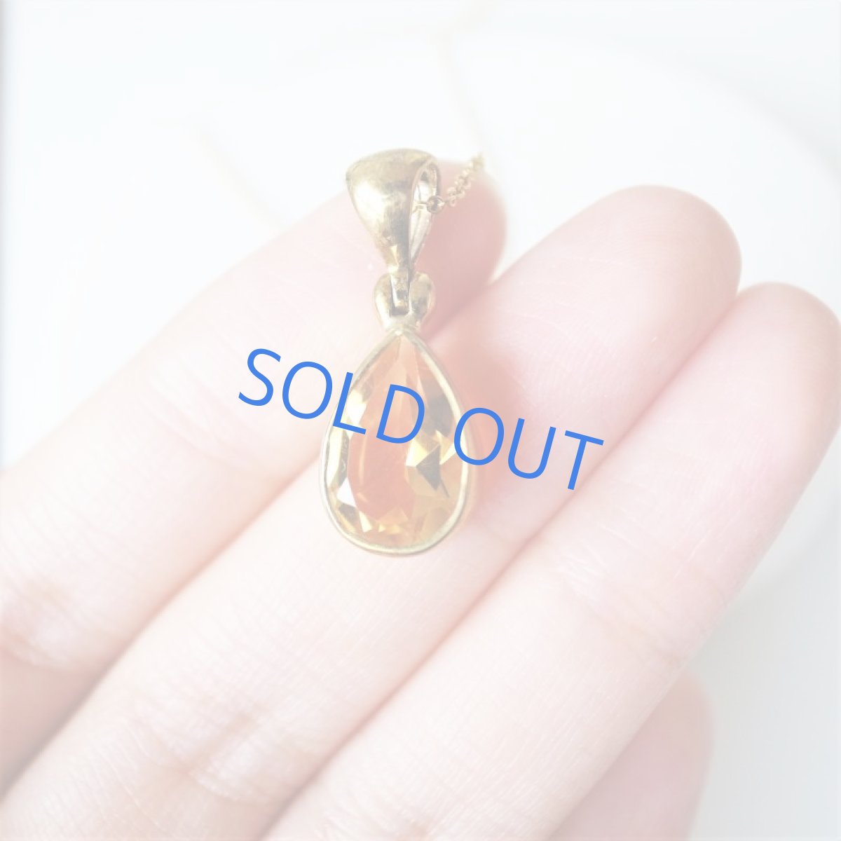 画像3: 【限定1・A】大粒　宝飾用ルース　シトリン　ペアシェイプジェム　40cm14kgfネックレス (3)