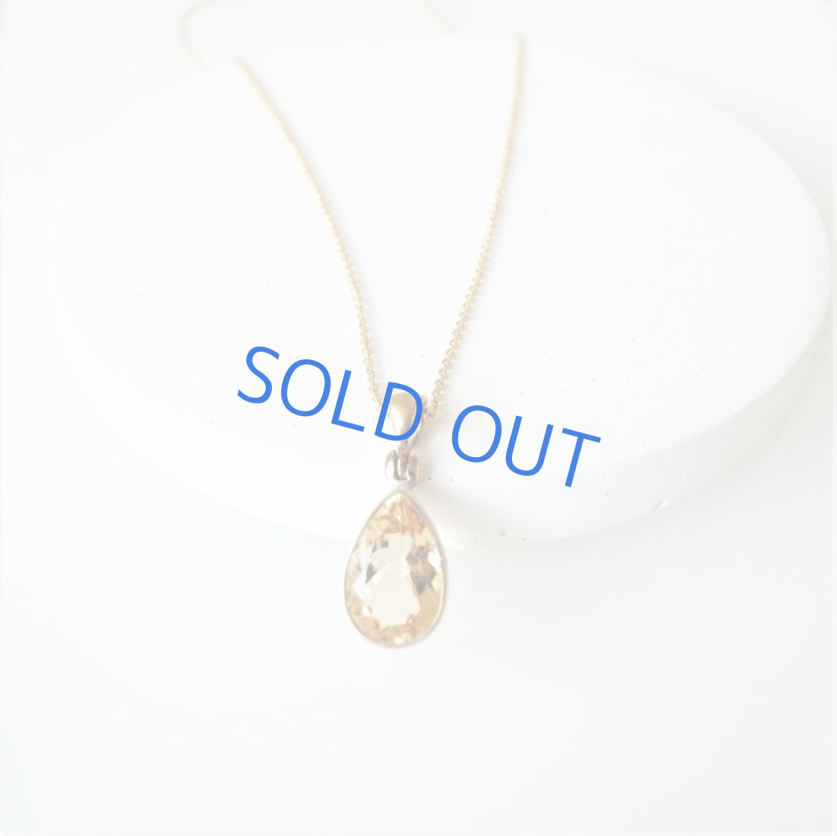 画像4: 【限定1・B】大粒　宝飾用ルース　シトリン　ペアシェイプジェム　40cm14kgfネックレス (4)