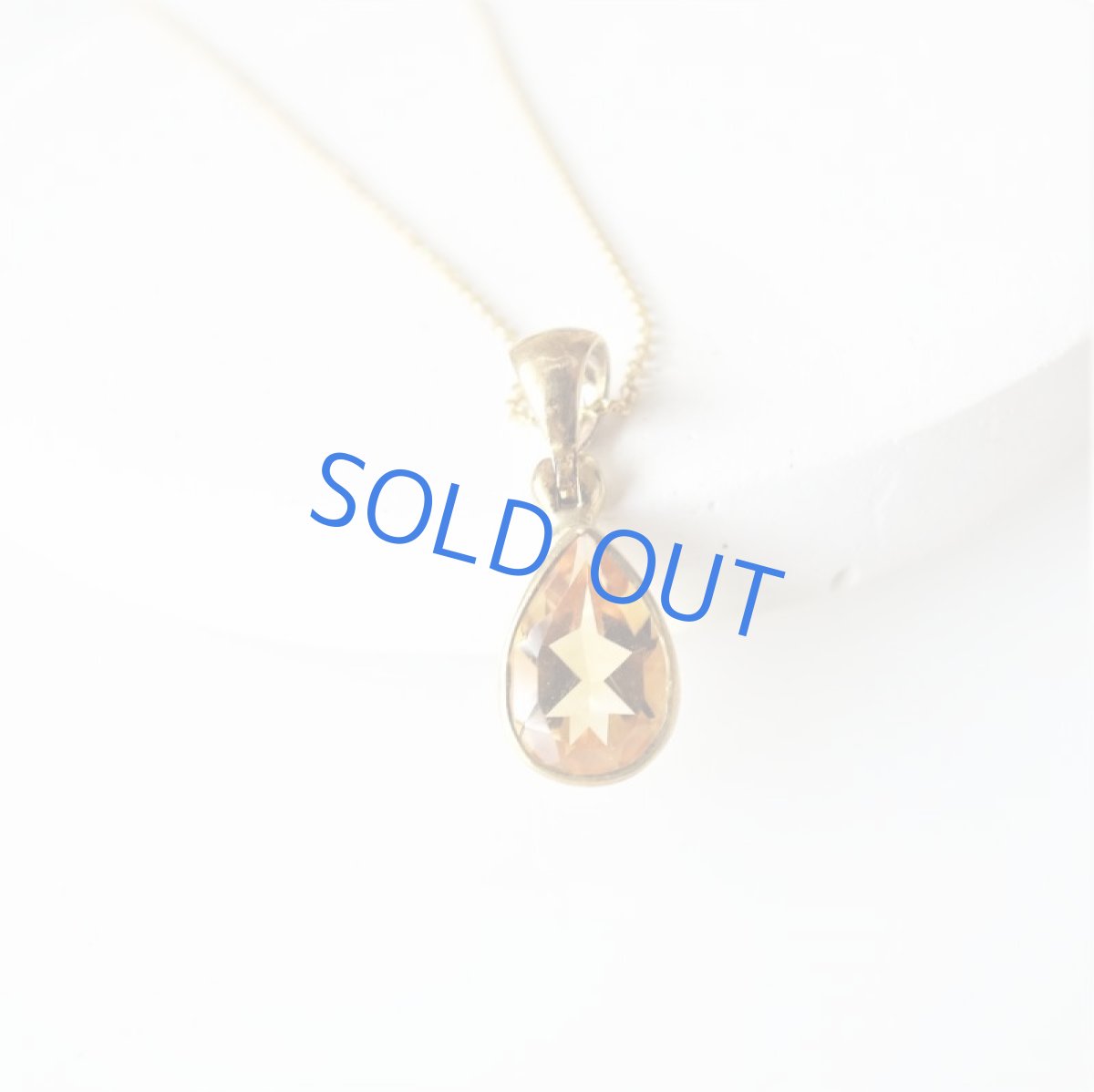 画像2: 【限定1・A】大粒　宝飾用ルース　シトリン　ペアシェイプジェム　40cm14kgfネックレス (2)