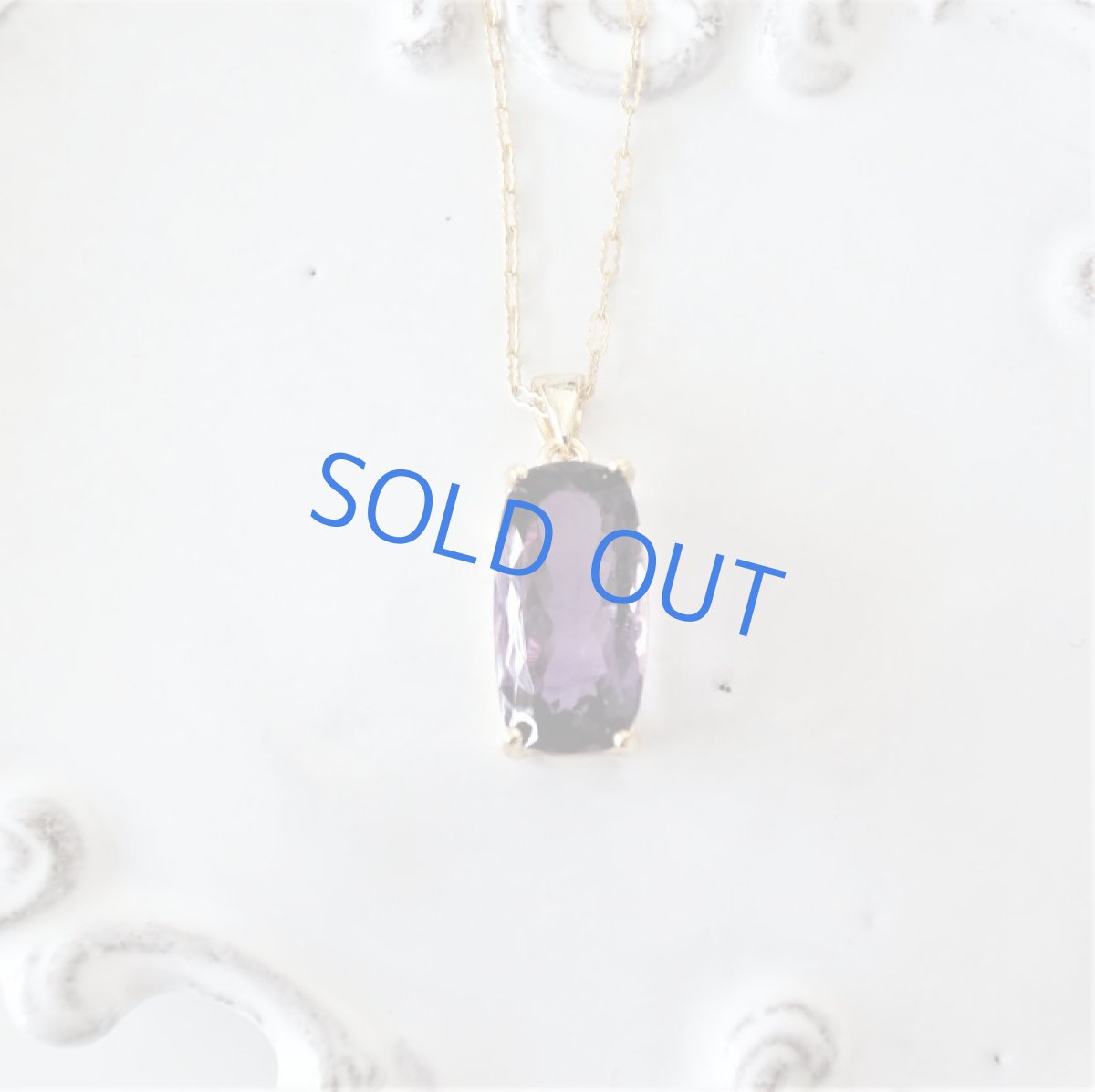 画像4: 【1点もの・四角B】大粒　宝石用ルース　アメジスト　トライアングルジェム　50cm14kgfネックレス (4)